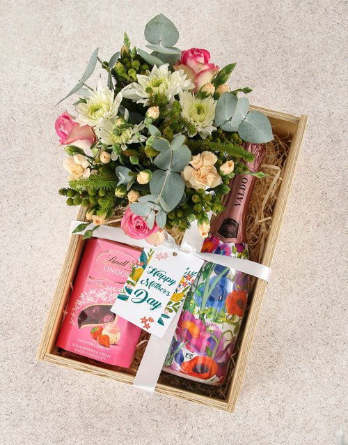 Whimsical Roses and Champagne Indulgence Crate