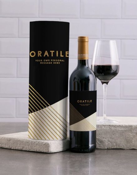 Sophisticated Personalised Wine And Tube Gift