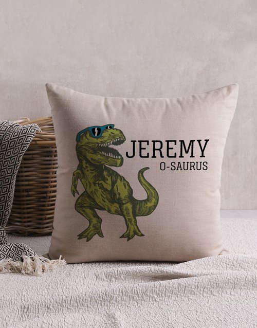 T Rex Personalised Scatter Cushion