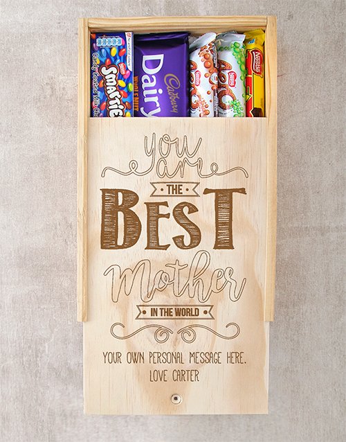 Personalised Best Mother Choc Crate