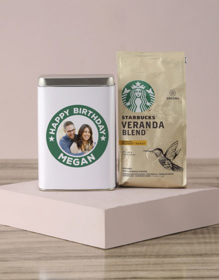 birthday Personalised Starbucks Birthday Coffee Tin