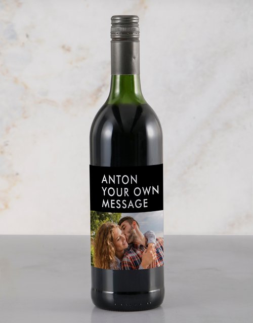 Stylish Photo Rietvallei Personalised Wine