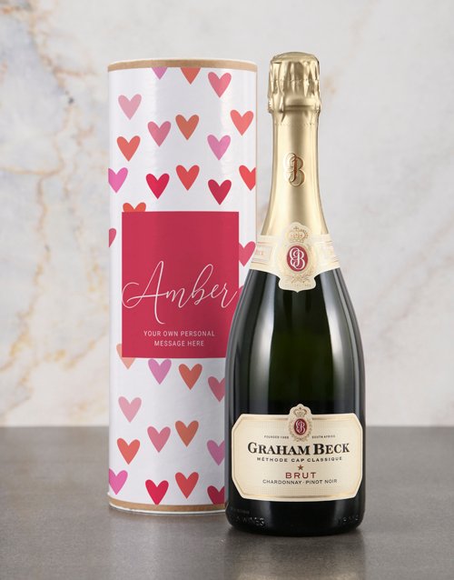 Hearts Personalised Bubbly Tube