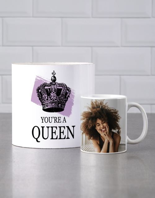 mothers-day Personalised Queen Mug Tube
