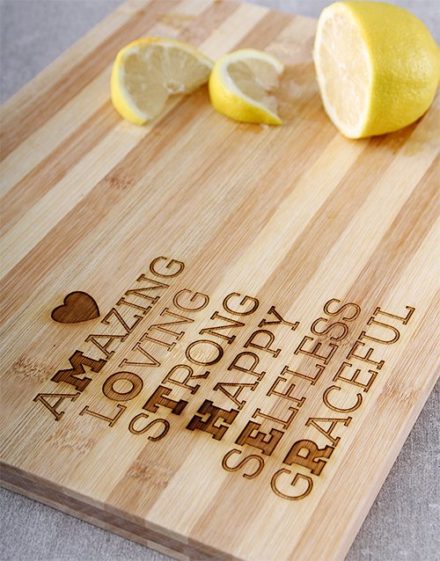mothers-day Words for Mum Chopping Board