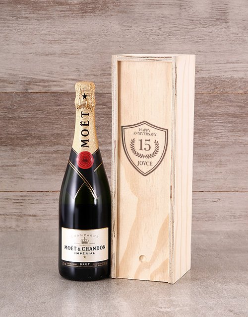 Anniversary Personalised Bubbly Personalised Crate