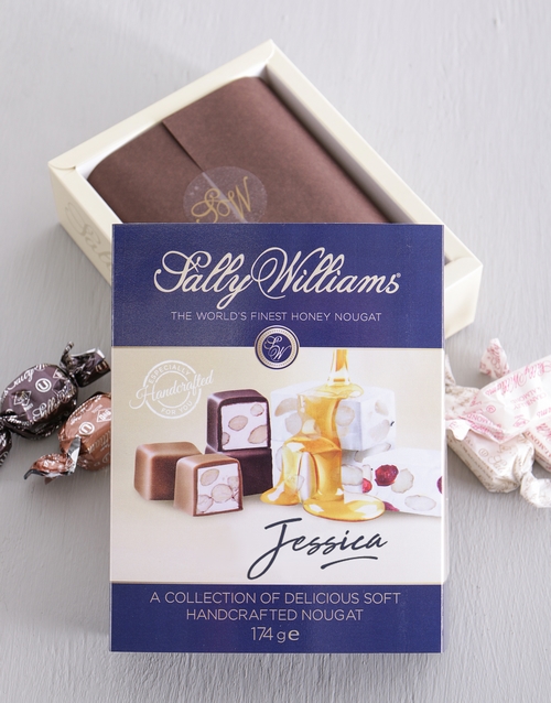 Personalised Sally Williams Nougat Box