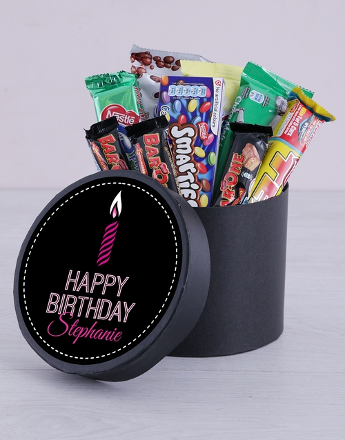 Personalised Birthday Candle Hat Box