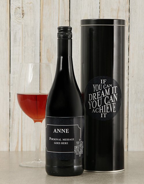 Dream It Personalised Wine Tin