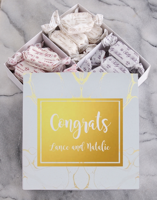 Personalised Congrats Sally Williams Nougat Box