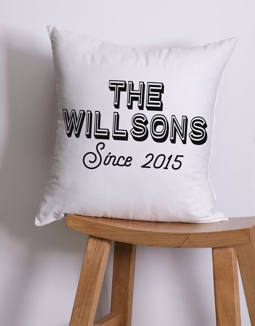 Retro Family Personalised Scatter Cushion