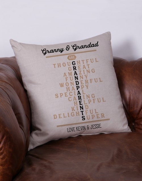 Grandparents Personalised Scatter Cushion