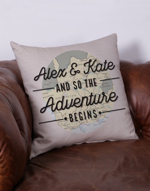 Adventure Personalised Scatter Cushion