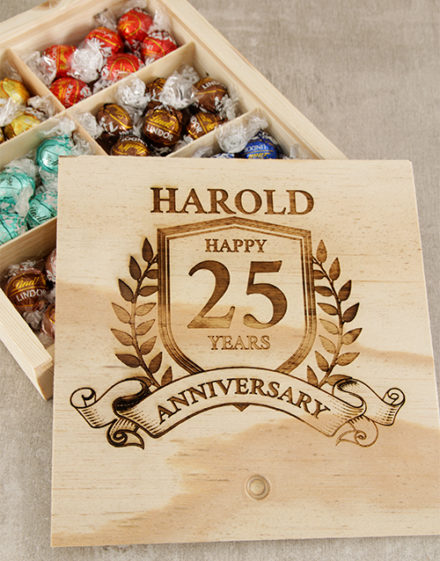 Personalised Anniversary Year Choc Box