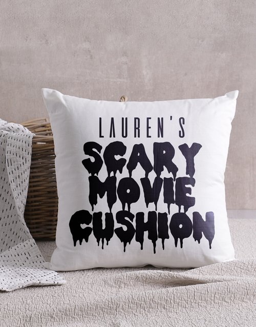Scary Movie Personalised Scatter Cushion