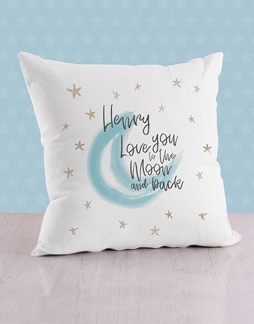 Moon and Back Baby Personalised Scatter Cushion