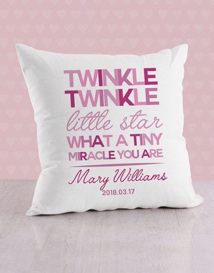 Twinkle Twinkle Baby Personalised Scatter Cushion