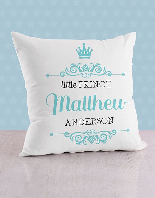 Prince Crown Personalised Scatter Cushion