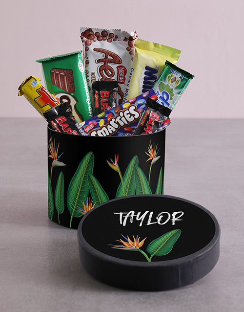 Personalised Paradise Hat Box with Treats