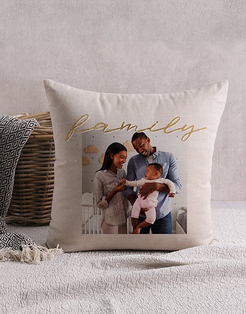 Family Photo Personalised Scatter Cushion