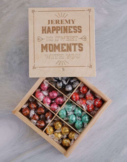 Personalised Sweet Moments Lindt Treasure Box