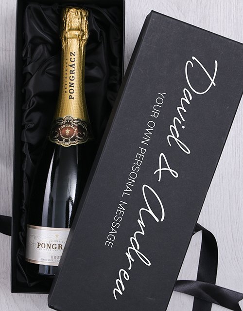 Personalised Champagne Message Box