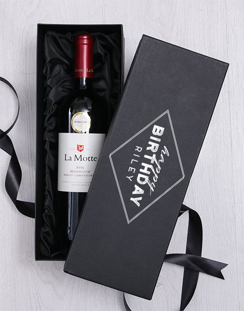 Happy Birthday Luxury Personalised Wine Giftbox