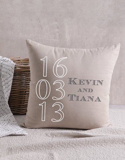 Anniversary Personalised Scatter Cushion