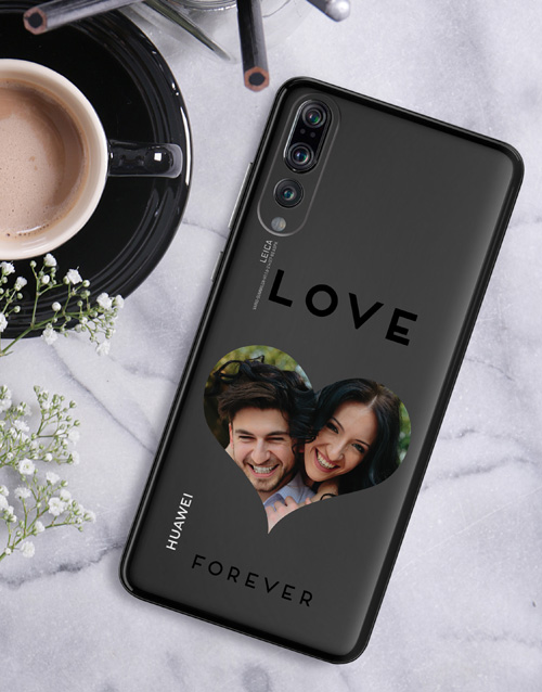 mothers-day Personalised Heart Photo Huawei Cover