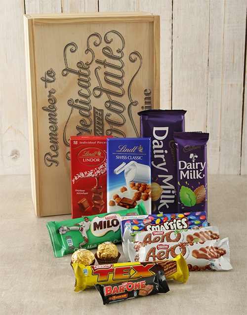 Personalised Self Medicate Choc Crate