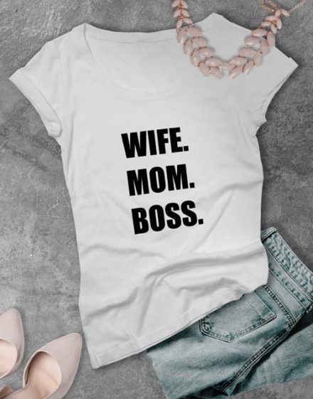 Personalised Titles of Mom Ladies T Shirt