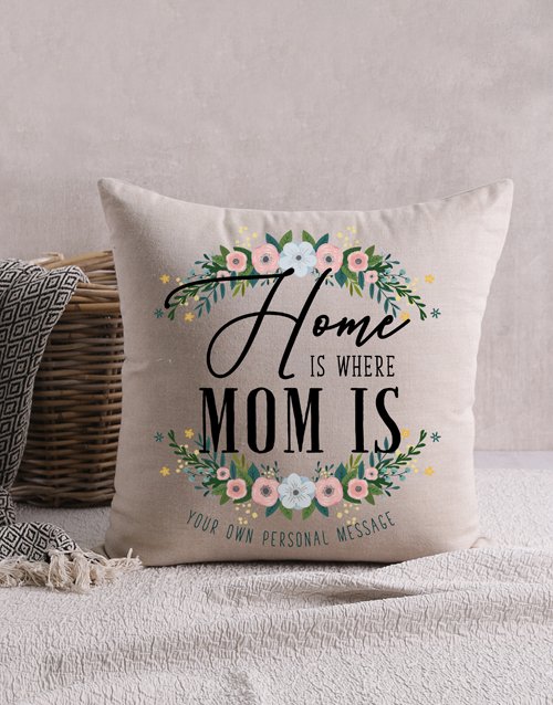 Home is Where Mom Personalised Scatter Cushion