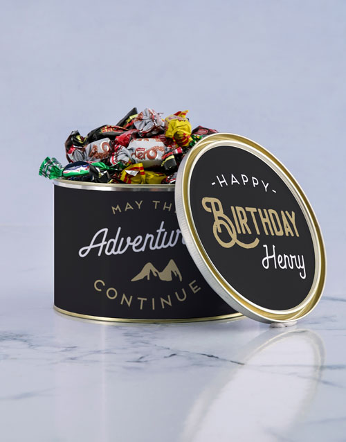 Personalised Adventures Chocolate Passions Tin