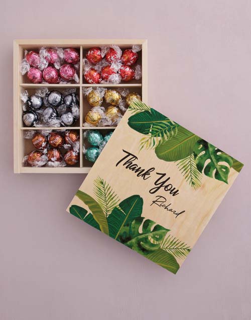 Personalised Thank You Box Of Chocs