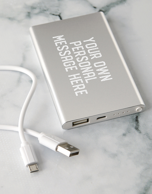 mothers-day Personalised Message Power Bank
