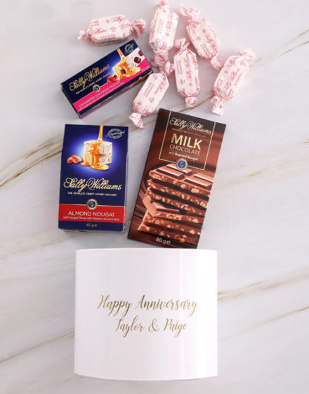 Personalised Anniversary Nougat Box