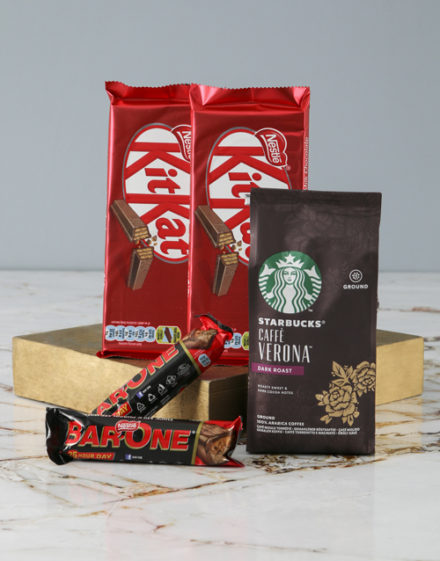 mothers-day Starbucks and Nestle Hamper