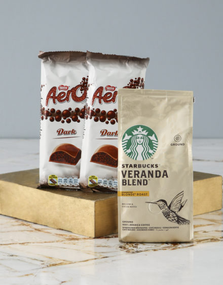 mothers-day Starbucks and Aero Hamper