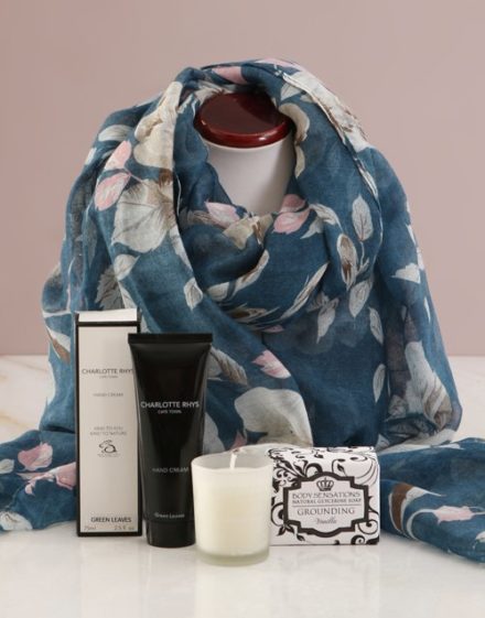mothers-day Floral Scarf With Charlotte Rhys Hamper