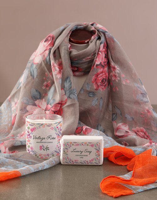 mothers-day Pamper Box and Scarf Gift