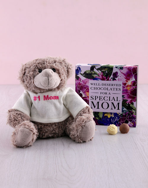 mothers-day Special Mom Chocs And Teddy