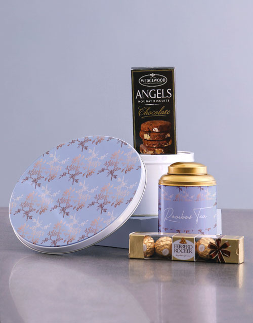 mothers-day Leafy Gold Tea Tin Hamper