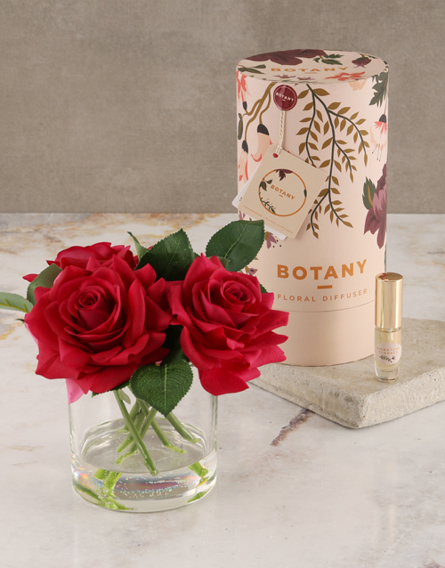 mothers-day Botany Large Red Silk Rose Diffuser
