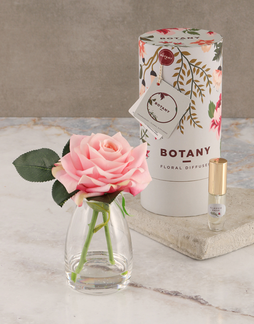 mothers-day Botany Small Pink Silk Rose Diffuser