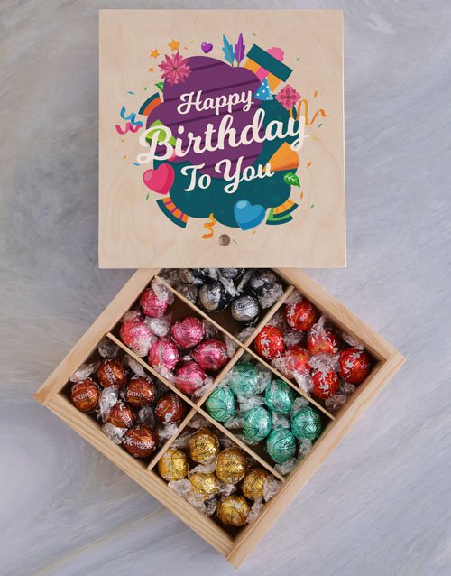 birthday Lindt Chocolate Birthday Crate