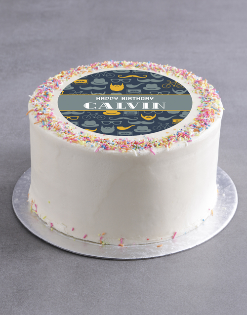 cakes Personalised Gentleman Birthday Cake