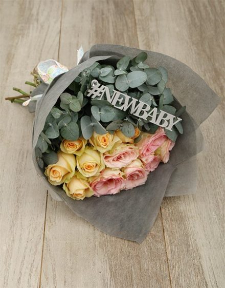 baby New Baby Pastel Rose Bouquet