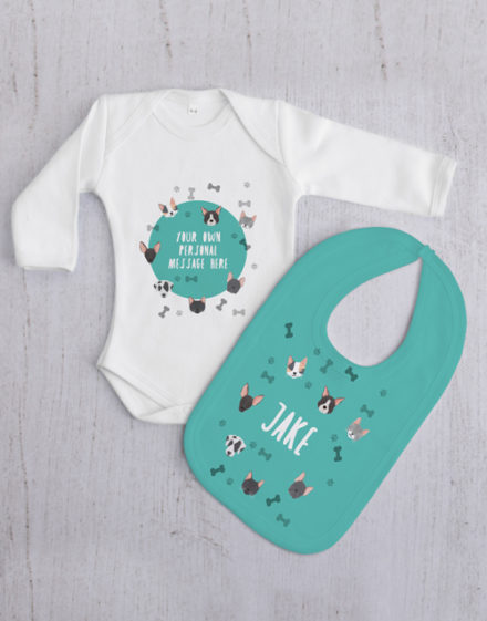 baby Personalised Puppy Gift Set