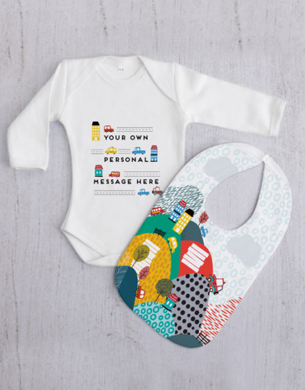 baby Personalised Car Baby Gift Set