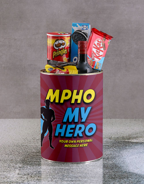 fathers-day Personalised Super My Hero Bro Bucket